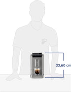 Tchibo Esperto2 Caffè Cafetera Superautomática con Función 2 Tazas, Granite Black