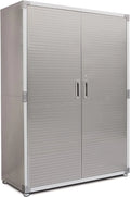 Seville Classics UHD16238 Armario Metálico con Cerradura 121,9 x 60,9 x 182,9 cm, Gris Granito