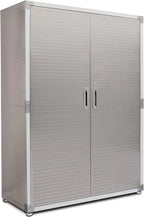 Seville Classics UHD16238 Armario Metálico con Cerradura 121,9 x 60,9 x 182,9 cm, Gris Granito