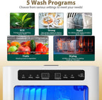 Mini Lavavajillas de Encimera 800 W con Depósito de 6 L, 6 Programas y Pantalla LED