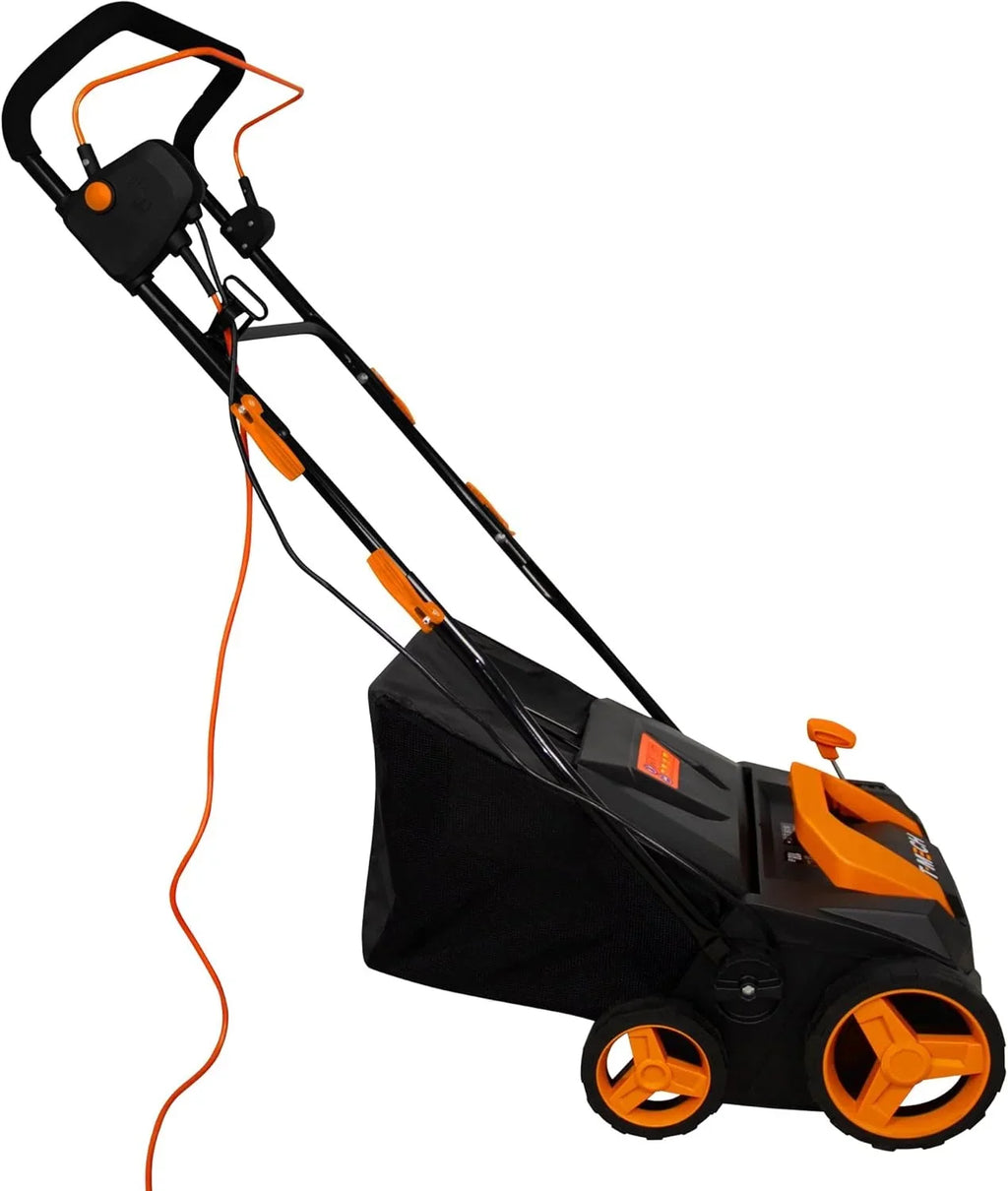 T-Mech Barredora Eléctrica para Césped Artificial 1800 W con Bolsa de 50 L