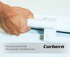 Corberó CCHH15024E Arcón Congelador 142 L con Display, Luz LED, Sistema Dual y Ruedas, Blanco