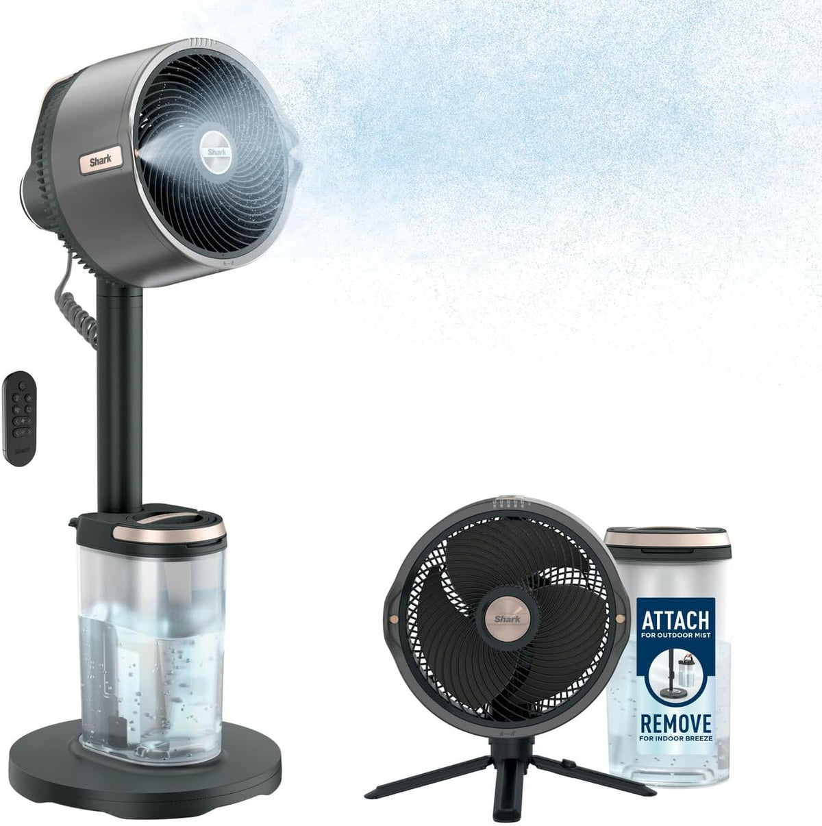 Shark FlexBreeze FA220EU Ventilador Híbrido con y sin Cable, Portátil, Interior y Exterior, Blanco - imagen 3
