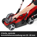 Einhell RASARRO 36/42 Cortacésped a Batería 36 V, 42 cm, hasta 725 m², con 2 Baterías 5,2 Ah