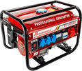 Generador Eléctrico de Gasolina 6,5 CV con 5 Tomas (3 x 230 V, 400 V y 12 V)