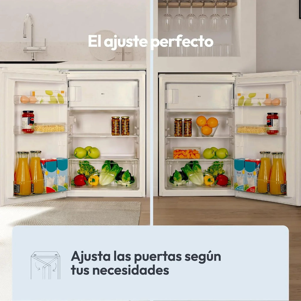 Candy CCTOS 544WHN Frigorífico Bajo Encimera 109 L con Congelador, Silencioso 40 dB, Blanco