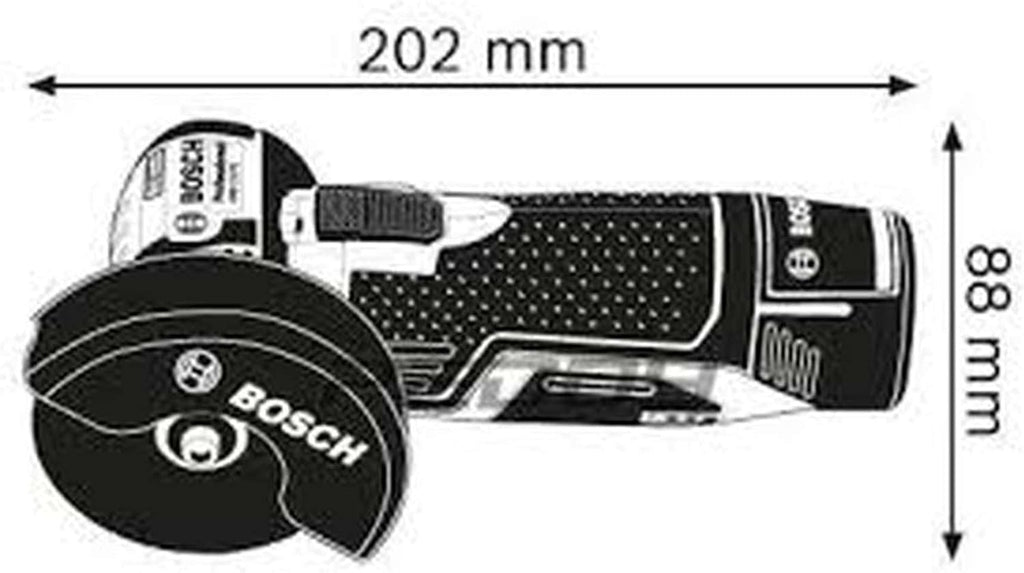 Professional GWS 12V-76 Amoladora Angular a Batería 12 V con 2 Baterías 3 Ah y L-BOXX