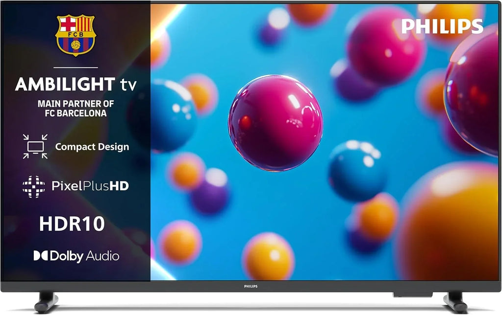 Smart TV LED 32" 32PFS6900 con Ambilight, Titan OS y Dolby Audio, Compatible con Alexa y Google