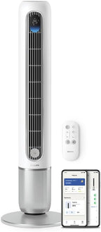 Philips Serie 7000 CX7550/00 Ventilador de Torre Inteligente 22 dB, WiFi y App