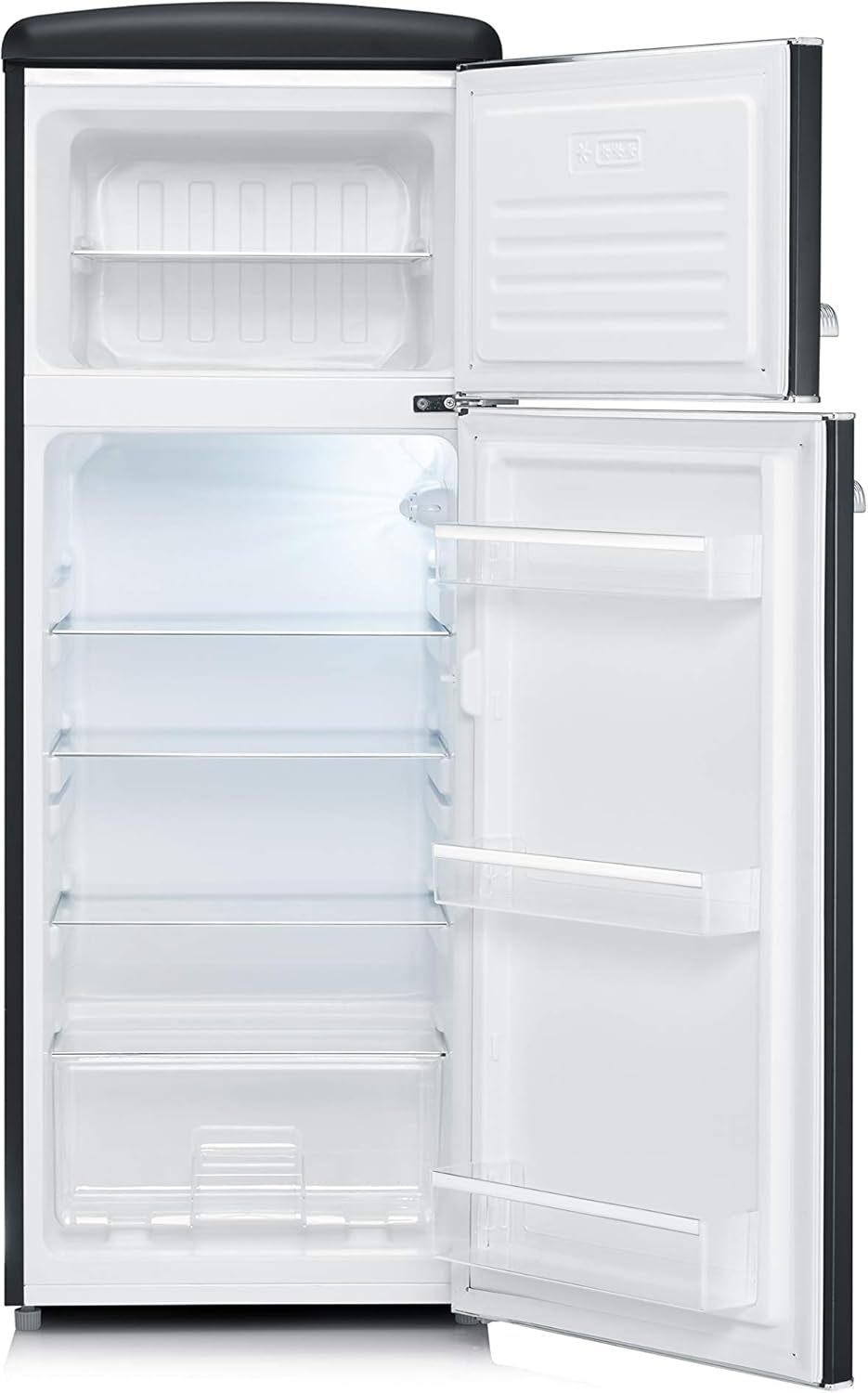 SEVERIN RKG 8933 Frigorífico Combi Retro 206 L con Congelador 4 Estrellas