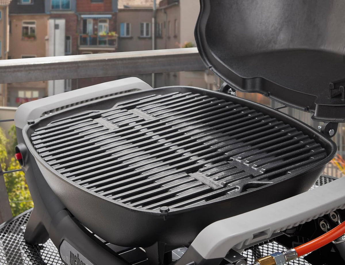 Weber Q 1100N Barbacoa de Gas Portátil con Encendido Electrónico, Negro Medianoche