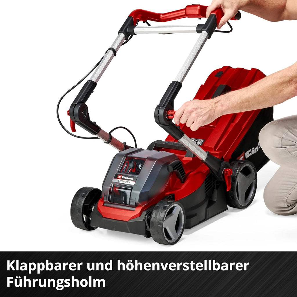 Einhell RASARRO 36/42 Cortacésped a Batería 36 V, 42 cm, hasta 725 m², con 2 Baterías 5,2 Ah