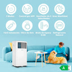 COMFEE Aire Acondicionado Portátil 8000 BTU / 2000 Frigorías 3 en 1 con Kit de Ventana, Silencioso