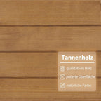 MCombo Armario de Jardín de Madera de Abeto 82 x 42 x 160 cm con Techo Inclinado