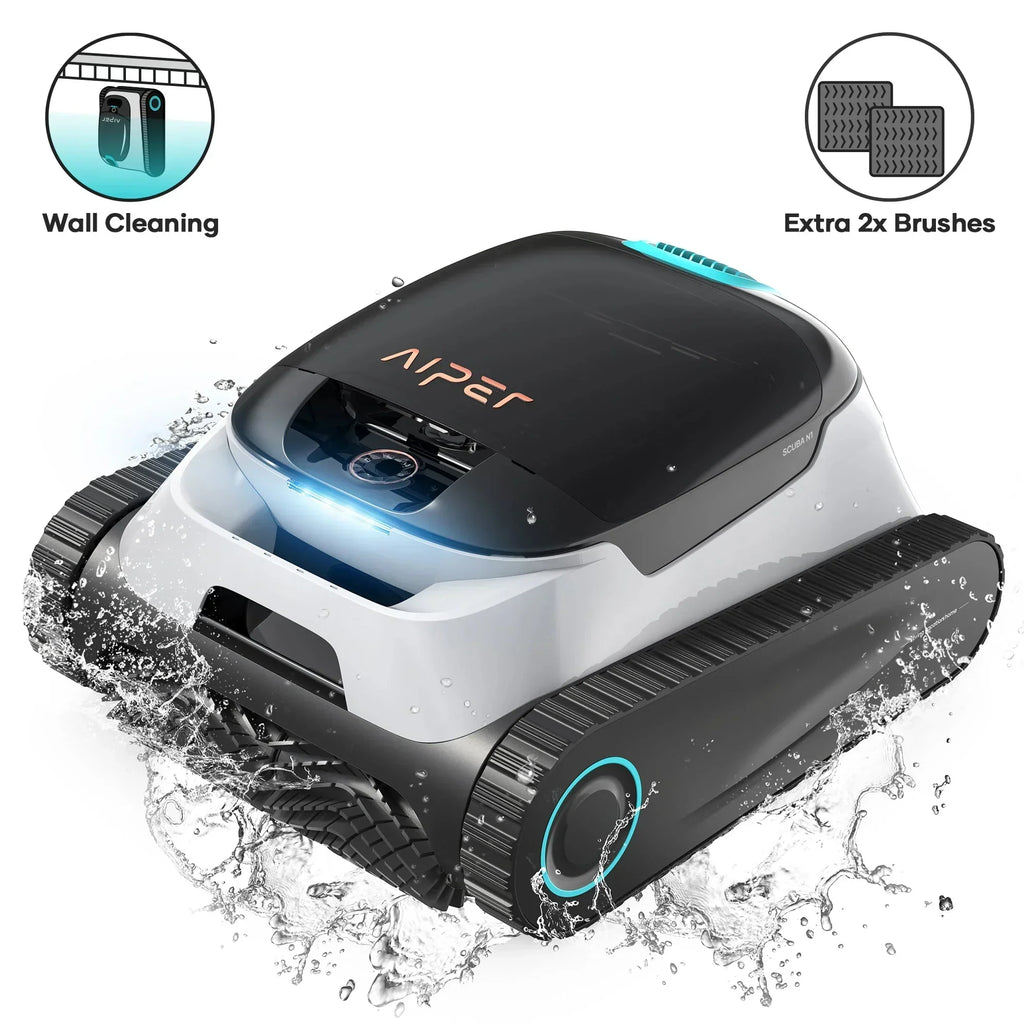Aiper Scuba N1 Robot Limpiafondos Inalámbrico para Piscinas hasta 150 m²