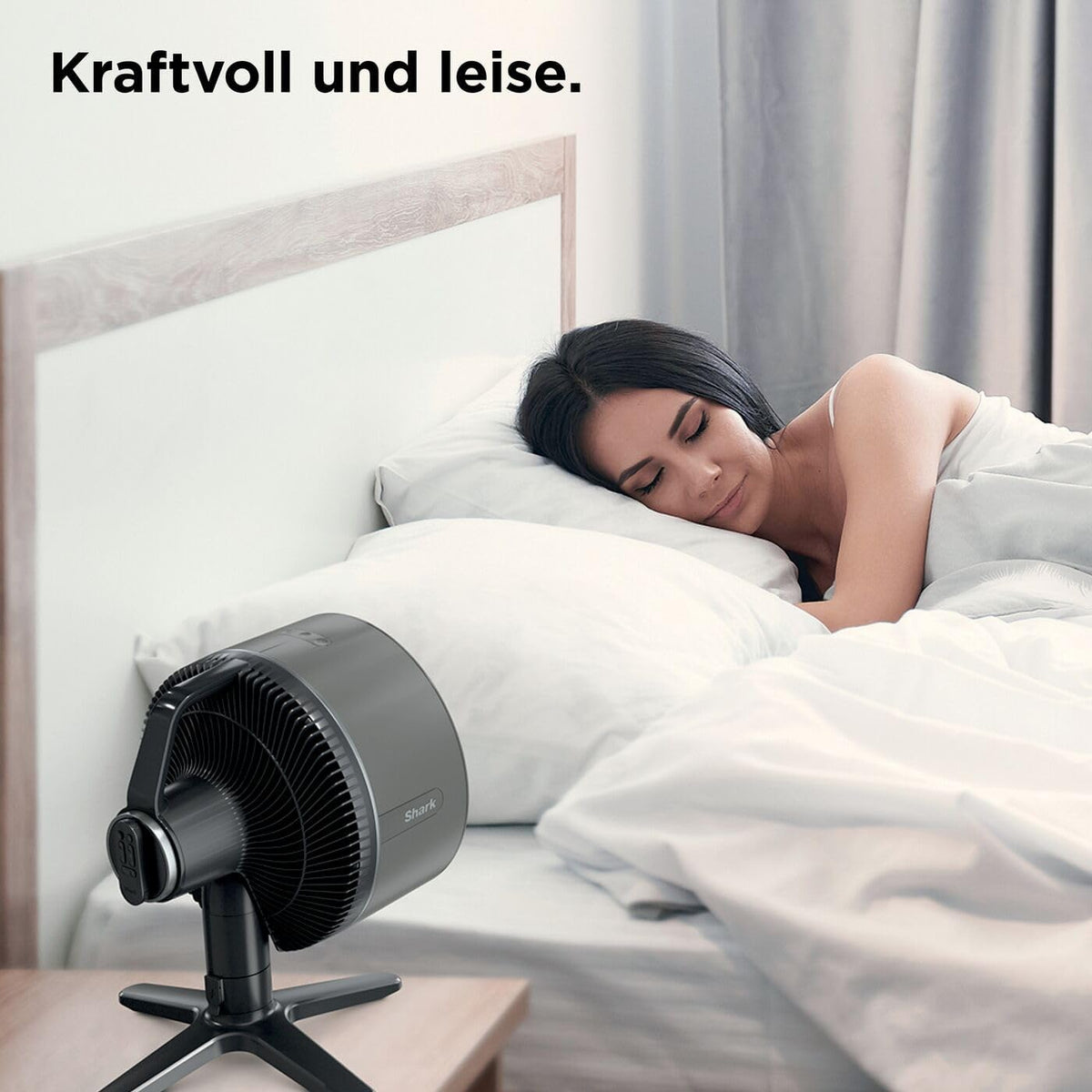 Shark FlexBreeze FA220EU Ventilador Híbrido con y sin Cable, Portátil, Interior y Exterior, Blanco