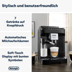 De'Longhi Magnifica Evo ECAM 292.81.B Cafetera Superautomática con LatteCrema, 7 Bebidas