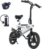 Bicicleta Eléctrica Plegable 14" Motor 250 W, Batería 36 V 6,4 Ah, Pantalla LCD