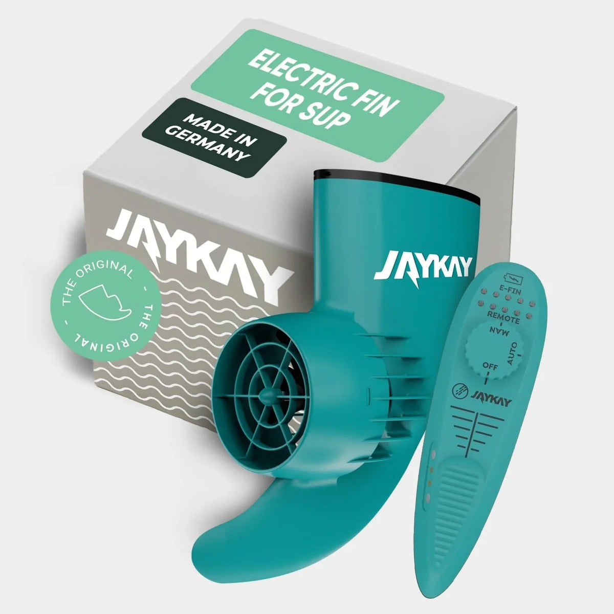 JayKay SUP E-Fin Aleta Eléctrica para Paddle Surf, Kayak y Windsurf, hasta 6 Horas de Batería