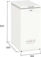 Edesa EZH-0611 Congelador Horizontal 59 L con Termostato Ajustable y Alarma, Blanco