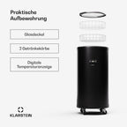 Klarstein Beersafe L Nevera para Bebidas 75 L de Acero Inoxidable con Pantalla LED, 0-16 °C