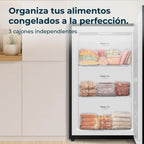 Cecotec Bolero CoolMarket TF 87 Black Congelador Vertical 87 L, 83,6 cm, Puerta Reversible