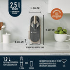 Ninja SLUSHi FS301EU Máquina de Granizados, Cócteles Helados y Batidos 1,9 L, Stone Gold