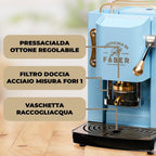 Faber Pro Total Deluxe Cafetera de Monodosis ESE 44 mm de Latón, 1,3 L