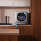 Cecotec Bolero Aguazero 1150 Dark Mini Lavavajillas de Sobremesa 3 Cubiertos, 6 Programas