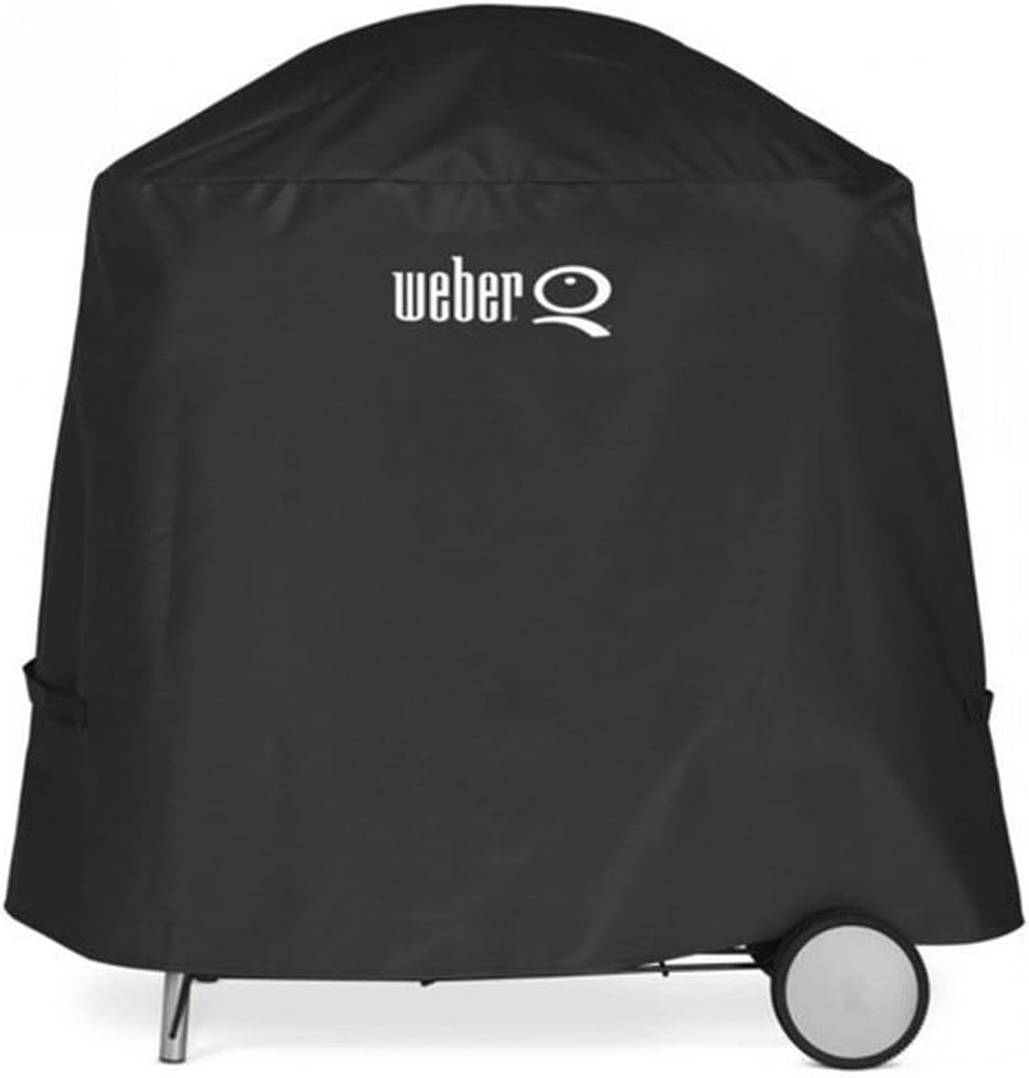 Weber Q 2400 Barbacoa Eléctrica con Soporte y Mesas Laterales, 54 x 39 cm, Dark Grey