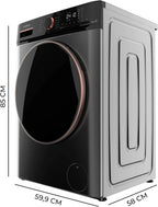Cecotec Bolero DressCode 10610 Inverter Steel Lavadora 10 kg, 1400 rpm, Steam Max, 15 Programas