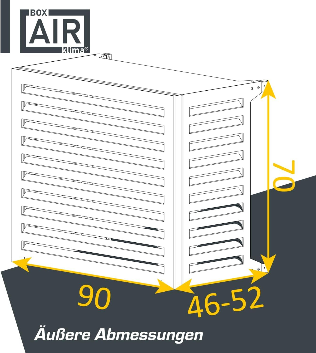 Box Air Cubierta para Aire Acondicionado y Bomba de Calor, Protección y Aislamiento Acústico