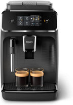 Serie 2200 EP2220/10 Cafetera Superautomática con Molinillo Cerámico y Espumador, Negro Mate