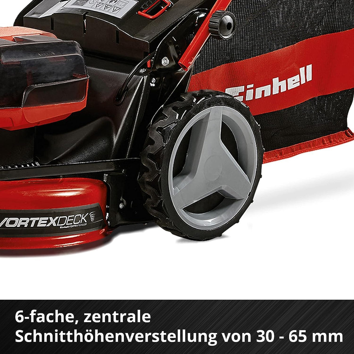 Einhell GE-CM 36/47 S HW Li Cortacésped a Batería 36 V 47 cm con Tracción, 4 Baterías 4 Ah