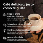 Serie 2200 EP2220/10 Cafetera Superautomática con Molinillo Cerámico y Espumador, Negro Mate