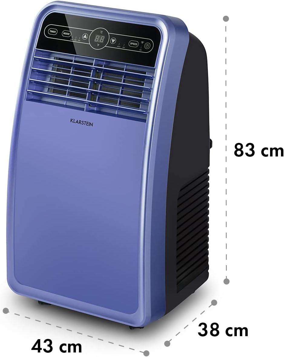 Klarstein Aire Acondicionado Portátil 4 en 1 con Modo Noche y Bajo Consumo, hasta 12000 BTU