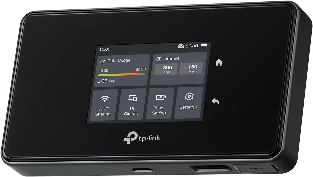 TP-Link M8550 Router Portátil 5G WiFi 6E Tribanda hasta 3,4 Gbps con Batería de 4680 mAh