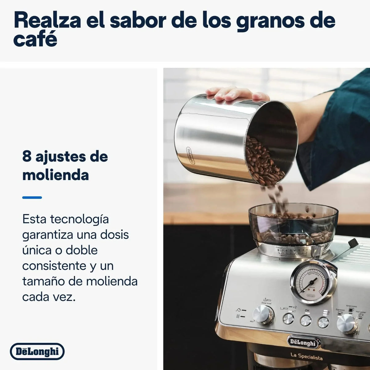 Perfetto La Specialista Arte EC9155.MB Cafetera Espresso con Molinillo y Vaporizador, Metal/Negro