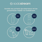 SodaStream E-DUO Máquina de Agua con Gas Eléctrica con Cilindro CO2 y 3 Botellas, Titanio