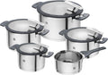ZWILLING Simplify Batería de Cocina 5 Piezas de Acero Inoxidable, Apta para Inducción