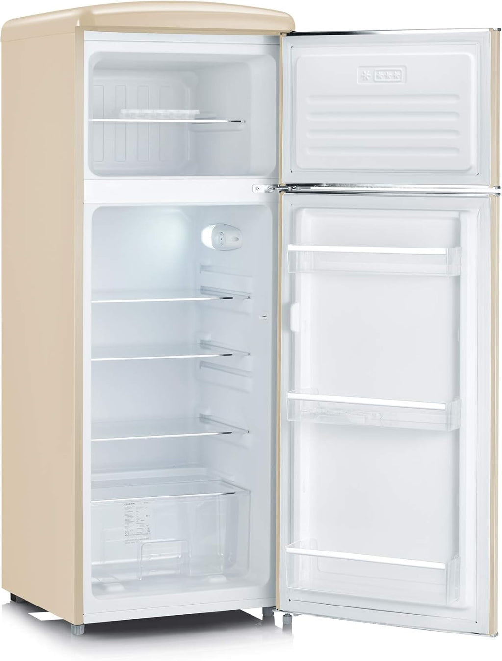 SEVERIN RKG 8933 Frigorífico Combi Retro 206 L con Congelador 4 Estrellas