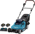 Makita DLM382PM2 Cortacésped a Batería 2 x 18 V, 38 cm, con 2 Baterías 4 Ah y Cargador Doble