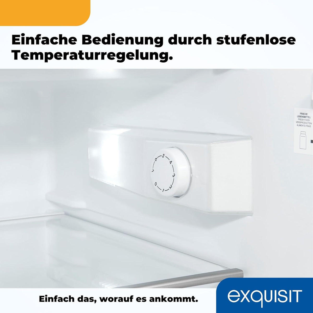 Exquisit KS516-4-H-010D Frigorífico con Congelador 4 Estrellas 120 L, Silencioso 39 dB
