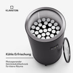 Klarstein Beersafe L Nevera para Bebidas 75 L de Acero Inoxidable con Pantalla LED, 0-16 °C