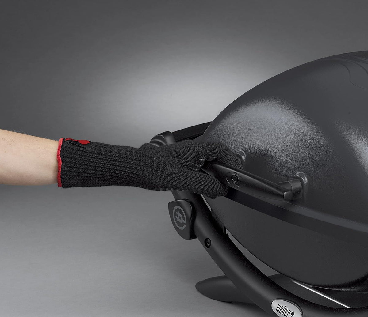 Weber Q 2400 Barbacoa Eléctrica con Soporte y Mesas Laterales, 54 x 39 cm, Dark Grey