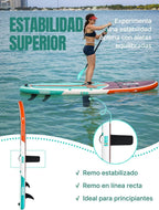 Niphean Tabla de Paddle Surf Hinchable 320 cm para 2 Personas con Asiento, hasta 200 kg