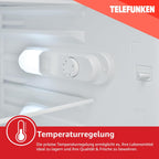 TELEFUNKEN C-135-100-S Frigorífico sin Congelador 135 L, Descongelación Automática, Plata