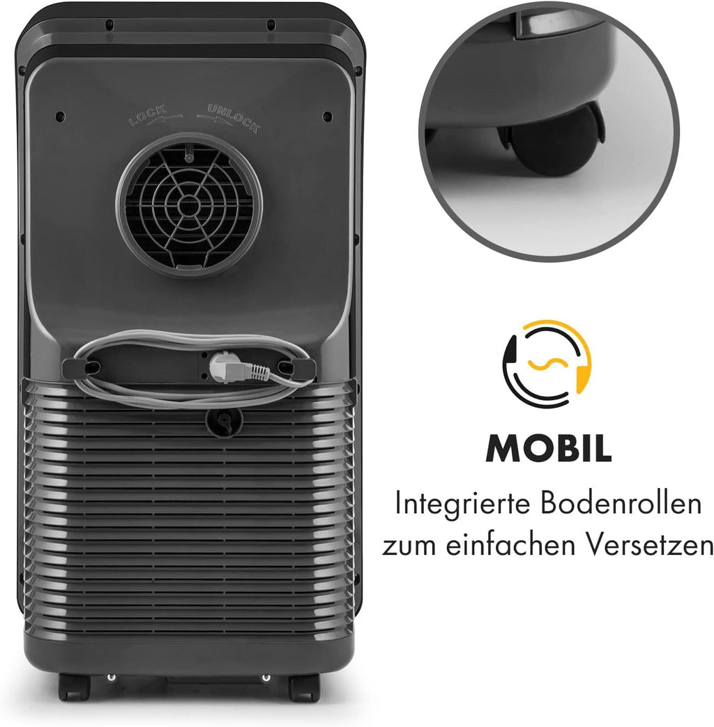 Klarstein Aire Acondicionado Portátil 4 en 1 con Control por App, hasta 12000 BTU