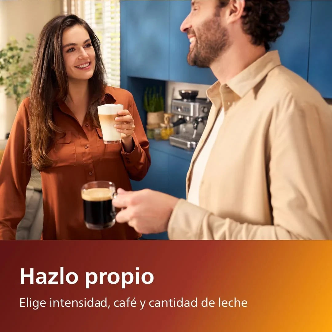 Serie 5400 EP5441/50 Cafetera Superautomática LatteGo, 12 Cafés, Pantalla TFT, 4 Perfiles