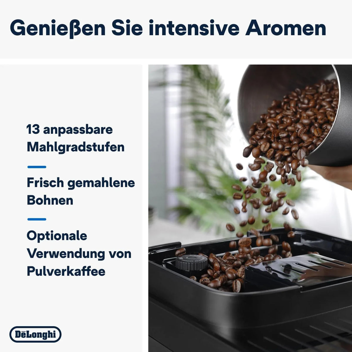 De'Longhi Magnifica Evo ECAM 292.81.B Cafetera Superautomática con LatteCrema, 7 Bebidas